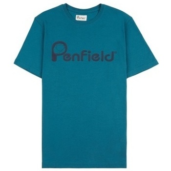textil Hombre Camisetas manga corta Penfield T-shirt  Bear chest print Azul