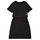 textil Niña Vestidos cortos Calvin Klein Jeans INSTITUTIONAL SILVER LOGO T-SHIRT DRESS Negro