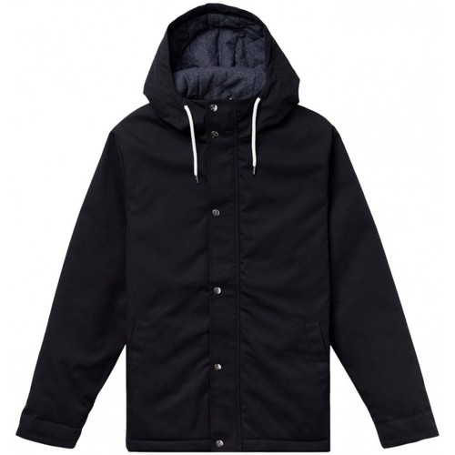 textil Hombre Abrigos Revolution Hooded Jacket 7311 - Black Negro