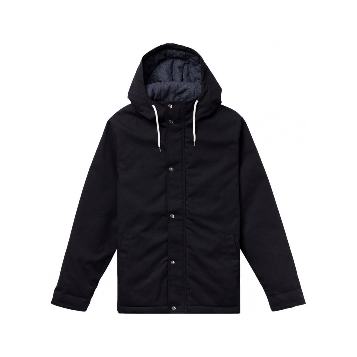 textil Hombre Abrigos Revolution Hooded Jacket 7311 - Black Negro