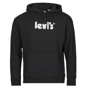 textil Hombre Sudaderas Levi's RELAXED GRAPHIC PO Poster / Hoodie / Negro