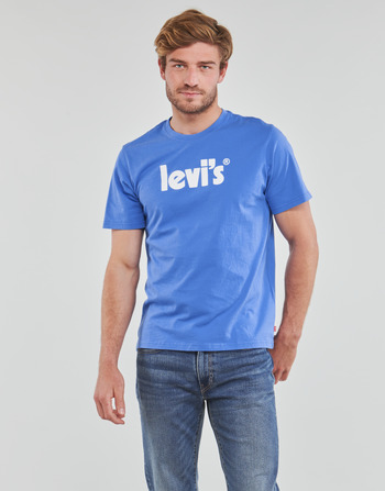 textil Hombre Camisetas manga corta Levi's SS RELAXED FIT TEE Poster / Tee / Palace / Azul