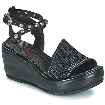 Zapatos Mujer Sandalias Airstep / A.S.98 ARCA RAFIA Negro