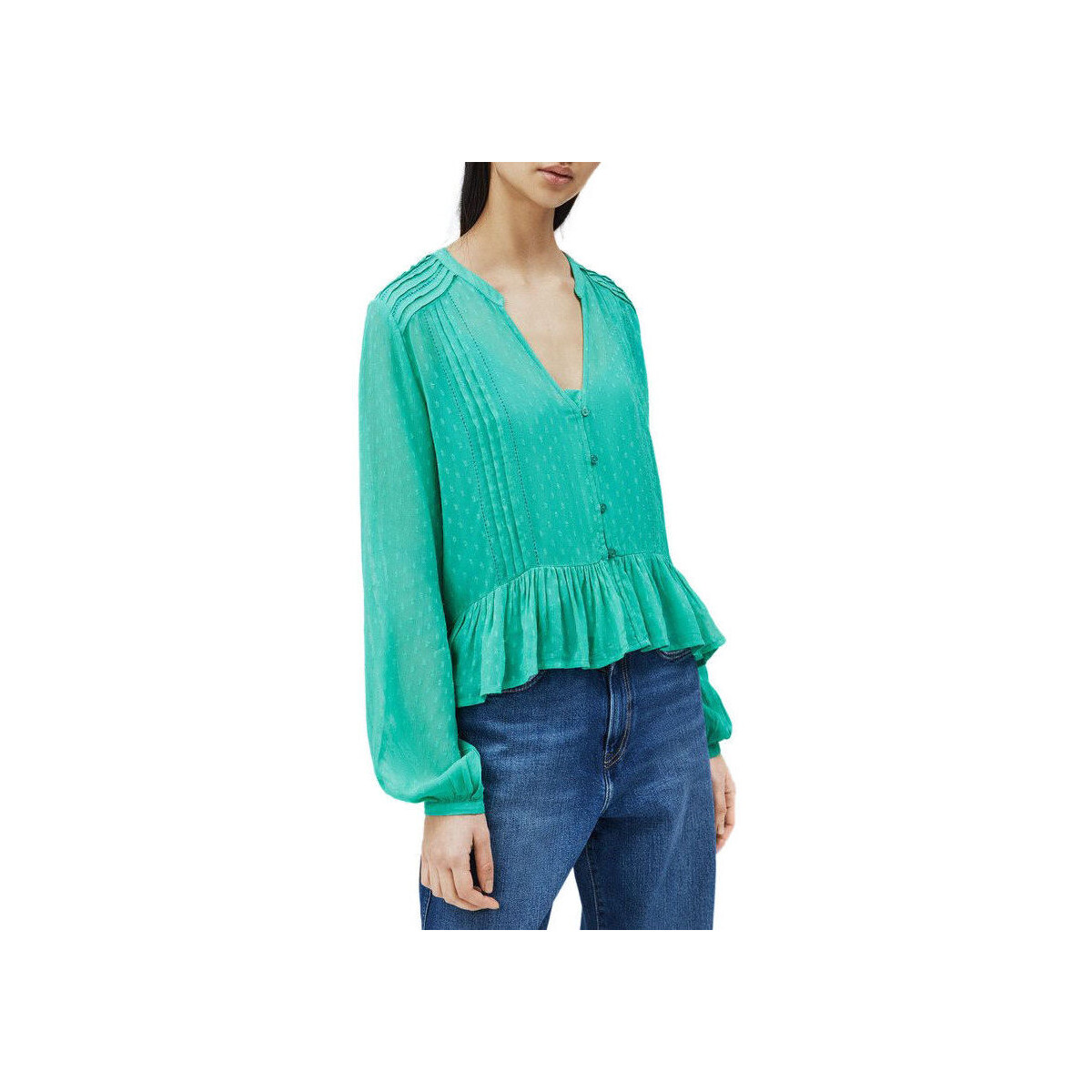 textil Mujer Camisas Pepe jeans - arvana_pl303947 Verde