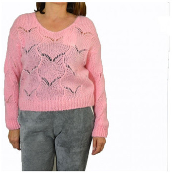 textil Mujer Tops y Camisetas Dinovo Scollo  V Intarsiato Rosa