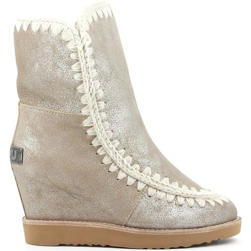 Zapatos Mujer Botines Mou FRENCH TOE WEDGE SHORT Beige