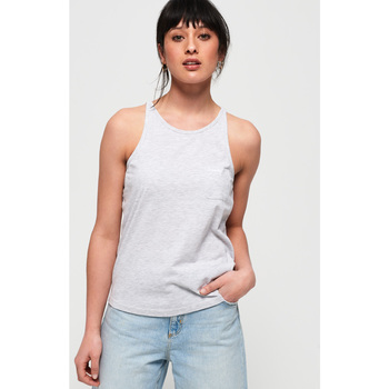 textil Mujer Camisetas sin mangas Superdry Débardeur femme  OI Essential Blanco