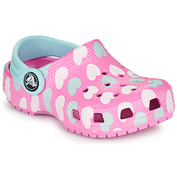 Zapatos Niña Zuecos (Clogs) Crocs CLASSIC EASY ICON CLOG T Rosa