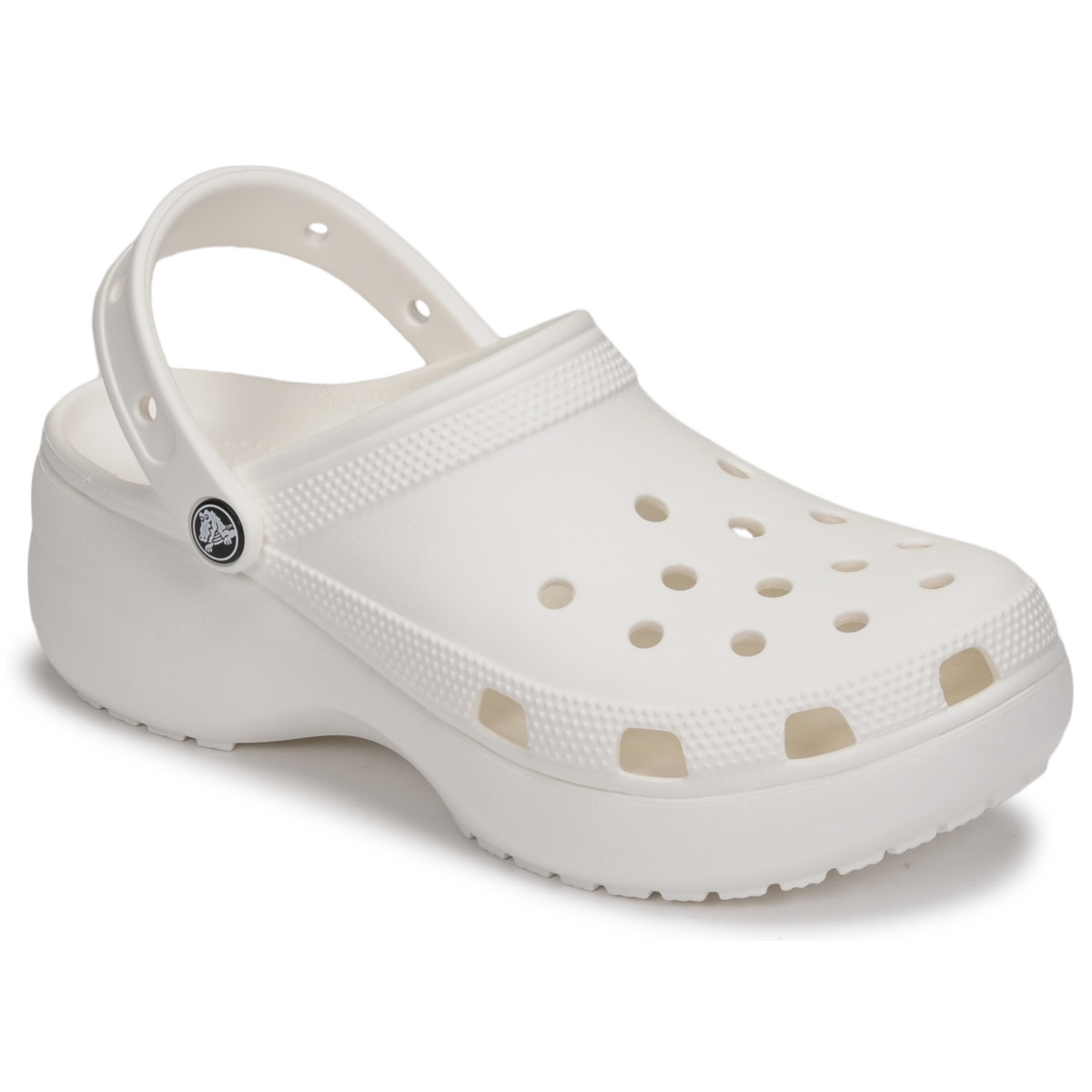 Zapatos Zuecos (Clogs) Crocs CLASSIC PLATFORM CLOG W Blanco