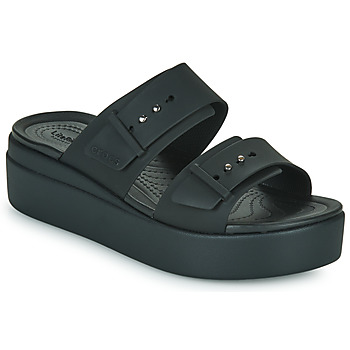 Zapatos Mujer Zuecos (Mules) Crocs CROCS BROOKLYN SANDAL LOWWDG W Negro