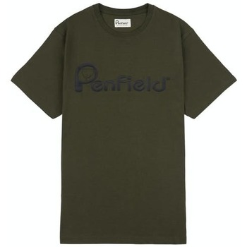 textil Hombre Camisetas manga corta Penfield T-shirt  Bear Chest vert forêt