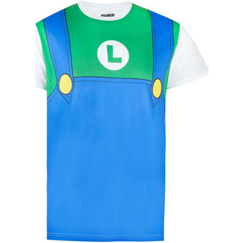 textil Hombre Camisetas manga larga Super Mario  Verde