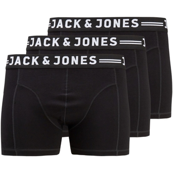 Jack & Jones 12147591 JACSENSE TRUNKS 3-PACK NOOS PS BLACK/BLACK & BI Negro