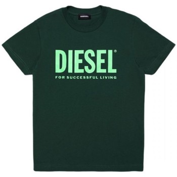 textil Niños Tops y Camisetas Diesel 00J4P6 00YI9 TJUSTLOGO-K50Q Verde
