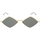 Relojes & Joyas Gafas de sol Yves Saint Laurent Occhiali da Sole Saint Laurent New Wave SL 302 Lisa 004 Oro