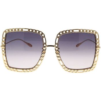 Relojes & Joyas Mujer Gafas de sol Gucci Occhiali da Sole  con catena GG1033S 002 Oro