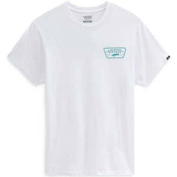 textil Hombre Tops y Camisetas Vans T-Shirt  Full Patch Back SS White-Porcelain Green Blanco