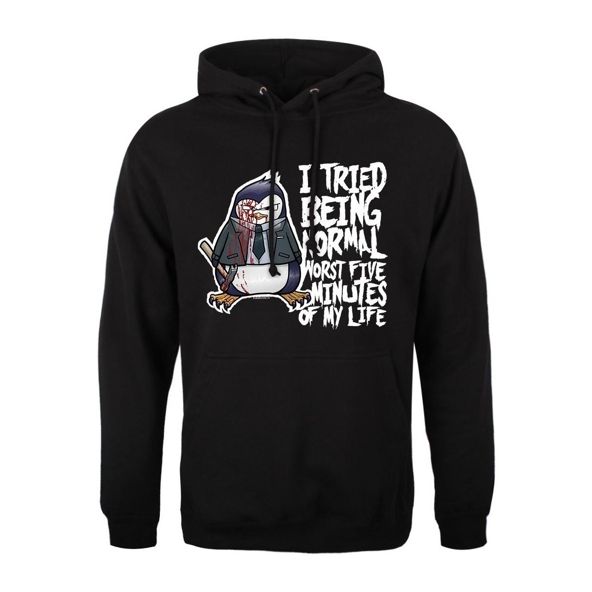 textil Hombre Sudaderas Psycho Penguin I Tried Being Normal Negro