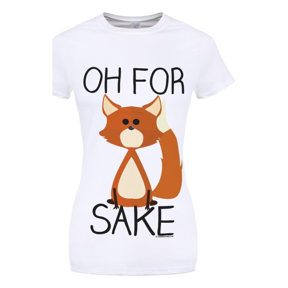 textil Mujer Camisetas manga larga Grindstore Oh For Fox Sake Blanco