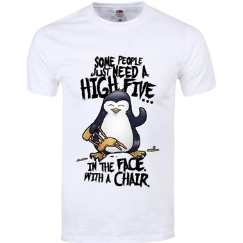 textil Hombre Camisetas manga larga Psycho Penguin  Blanco