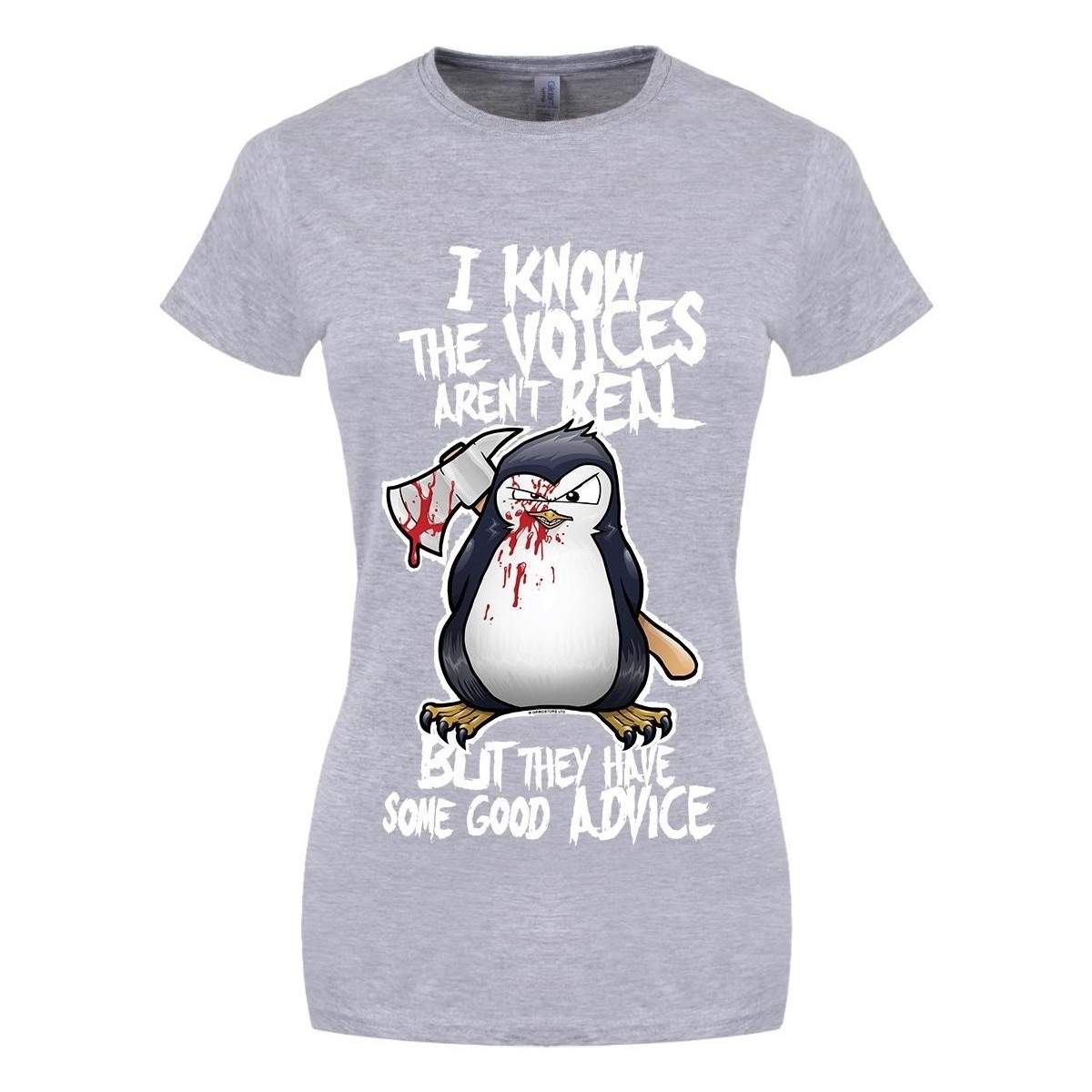 textil Mujer Camisetas manga larga Psycho Penguin GR2855 Gris
