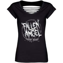 textil Mujer Camisetas manga larga Grindstore Fallen Angel Negro