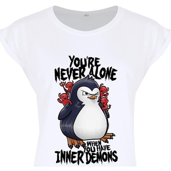textil Mujer Camisetas manga larga Psycho Penguin  Blanco