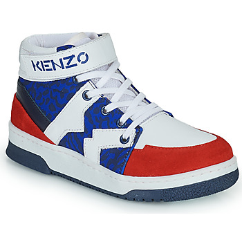 Zapatos Niño Zapatillas altas Kenzo K29074 Azul / Blanco / Rojo