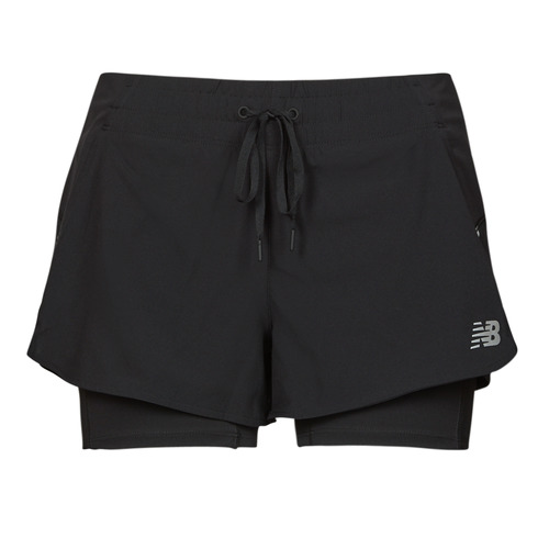 textil Mujer Shorts / Bermudas New Balance IMPT RUN 2 IN 1 Negro