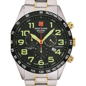 Relojes & Joyas Hombre Relojes analógicos Swiss Alpine Military Swiss Military 70.479.147, Quartz, 45mm, 10ATM Plata