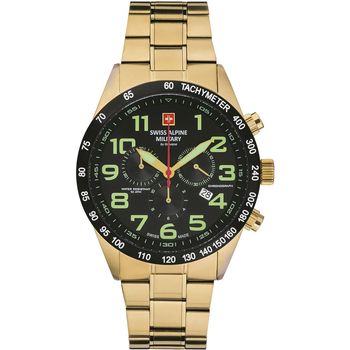 Relojes & Joyas Hombre Relojes analógicos Swiss Alpine Military Swiss Military 70.479.117, Quartz, 45mm, 10ATM Oro