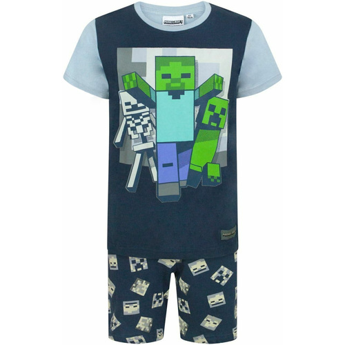 textil Niño Pijama Minecraft  Azul