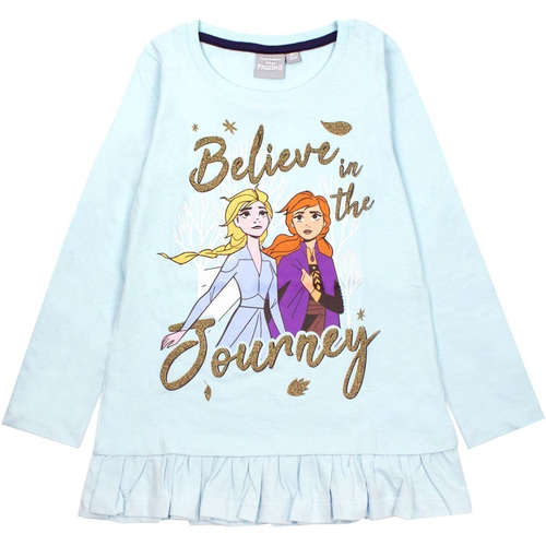 textil Niña Camisetas manga larga Dessins Animés Believe In The Journey Azul