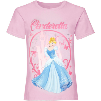 textil Niña Camisetas manga larga Cinderella  Rojo