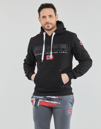 textil Hombre Sudaderas Geographical Norway GASIC Negro