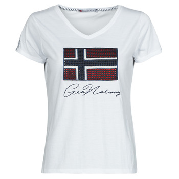 textil Mujer Camisetas manga corta Geographical Norway JOISETTE Blanco