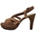 Zapatos Mujer Sandalias Adriann Lasconi 60/1415 Beige