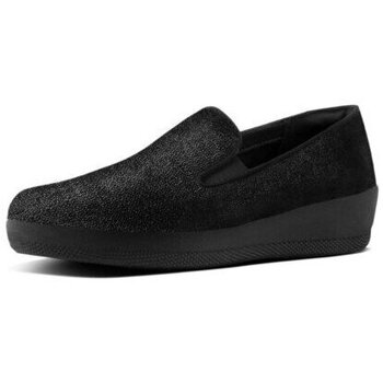 Zapatos Mujer Mocasín FitFlop SUPERSKATE ALL BLACK Negro