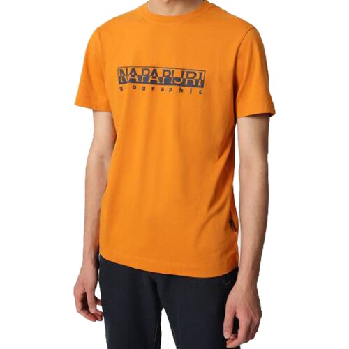 textil Hombre Camisetas manga corta Napapijri 178246 Naranja