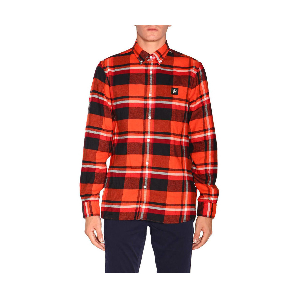 textil Hombre Camisas manga larga Tommy Hilfiger - mw0mw12110 Rojo