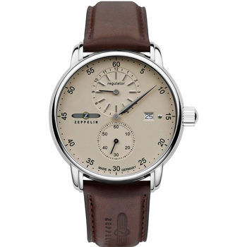 Relojes & Joyas Hombre Relojes analógicos Zeppelin 8622-5, Automatique, 43mm, 5ATM Plata