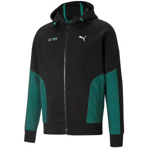 textil Hombre Chaquetas de deporte Puma Mercedes-AMG Petronas F1 Hooded Sweat Jacket Negro