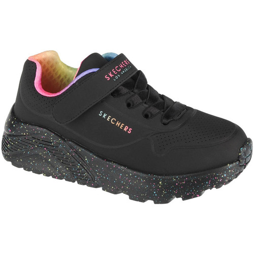 Zapatos Niña Zapatillas bajas Skechers Uno Lite Rainbow Specks Negro