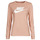textil Mujer Camisetas manga larga Nike Long-Sleeve T-Shirt Rosa / Whisper / Blanco