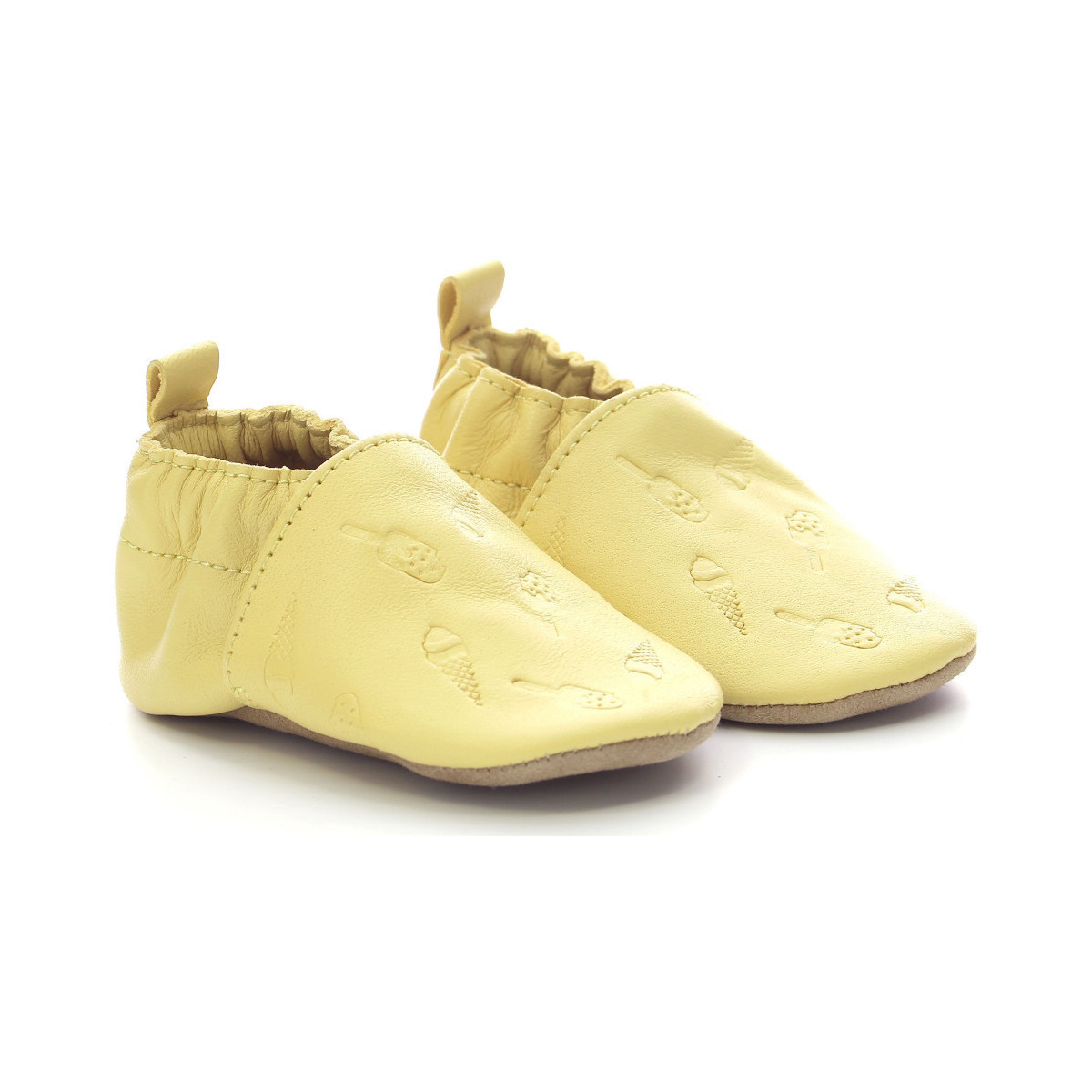 Zapatos Niña Pantuflas para bebé Robeez Stick And Cone Amarillo