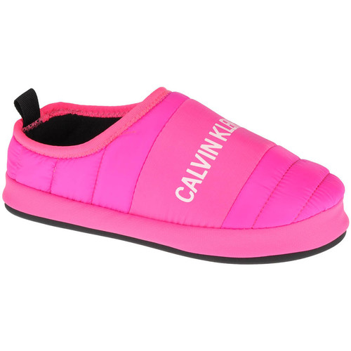 Zapatos Mujer Pantuflas Calvin Klein Jeans Home Shoe Slipper Rosa