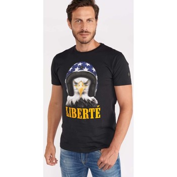 textil Hombre Tops y Camisetas Le Temps des Cerises Camiseta LEAVEN Negro