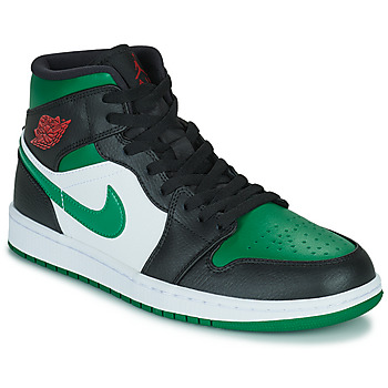 Zapatos Niños Zapatillas altas Nike AIR JORDAN 1 MID GS 'Pine Green' Blanco