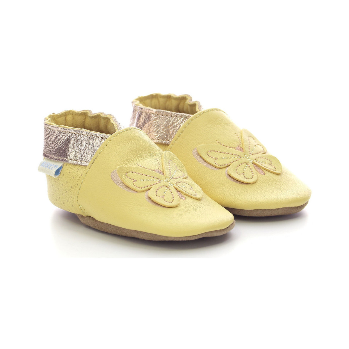Zapatos Niña Pantuflas para bebé Robeez Fly In The Wind Amarillo