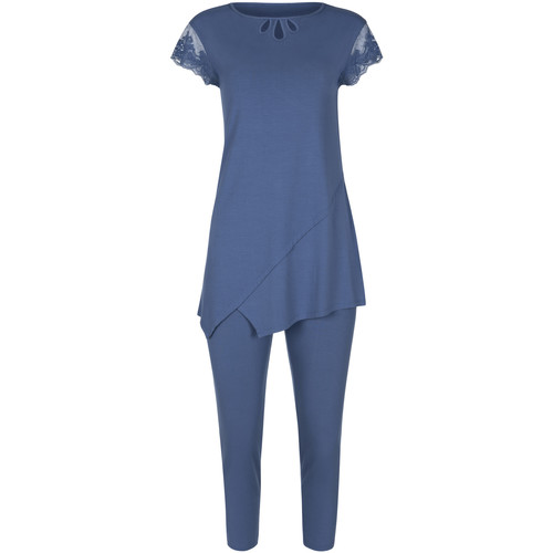 textil Mujer Pijama Lisca Pijama leggings túnica mangas cortas Juliette Azul